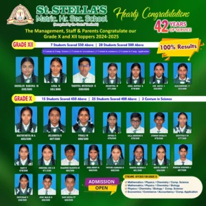 Read more about the article The Management, Staff & Parents Congratulate our Grade X and XII toppers 2024-2025GRADE XII