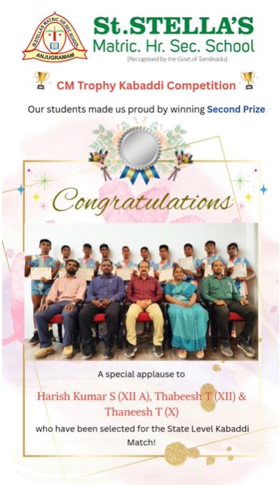 CM Trophy Competition – Kabadi Match Second Prize